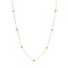 MW New Style Niche Stainless Steel Inlaid Zircon Fashion Light Luxury High Tassel Pendant Gold Plated Beads Necklace