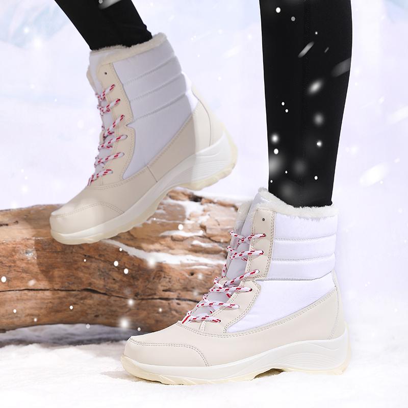 Women Platform Snow Boots Plush Keep Warm Thigh High Boots Minimalism  New Winter Ankle Boots Comfortable Walking Sneakers