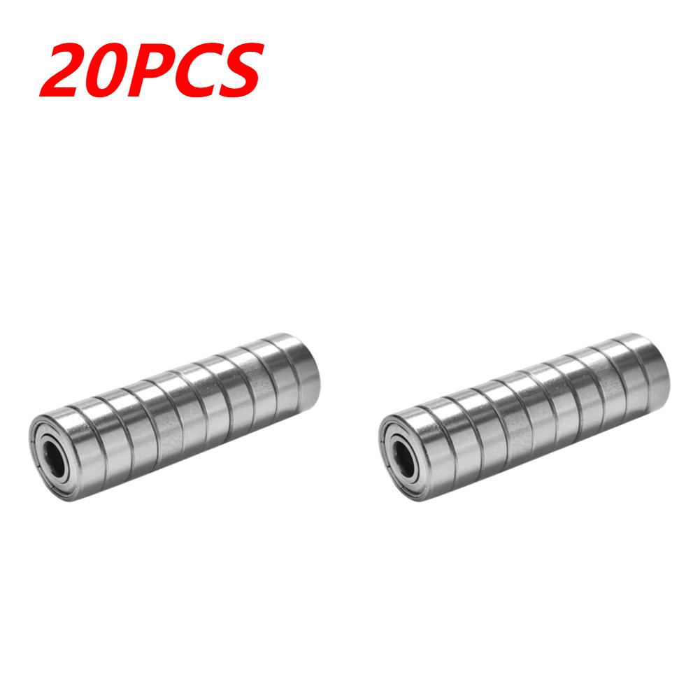 10-100pcs 608ZZ Carbon Steel Deep Groove Ball Bearings for Longboard Skates Roller Skates Frictionless Miniature 608ZZ Bearings