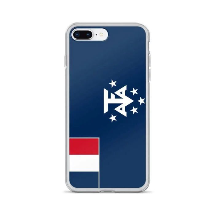 Coque iPhone - Drapeau Antarctique - iPhone 7 Plus - Souple - Multicolore - Officiel