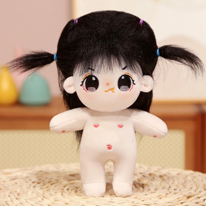 

20 см хлопковая плюшевая кукла девочка знаменитость кукла подарок для девочек с одеждой и сумками 20cm (no skeleton)