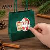 Holiday Decorative Adhesive Seals 45Pcs Christmas Santa Sticker Set, Cartoon DIY Handwrite Label Decals for Gift Tags, Labels Greeting Cards
