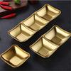 Muti-grid 304 Stainless Steel Seasoning Plate Sauce Divide Dishes Hot Pot BBQ Soy Vinagar Dish Meal Table Service for Kitchen