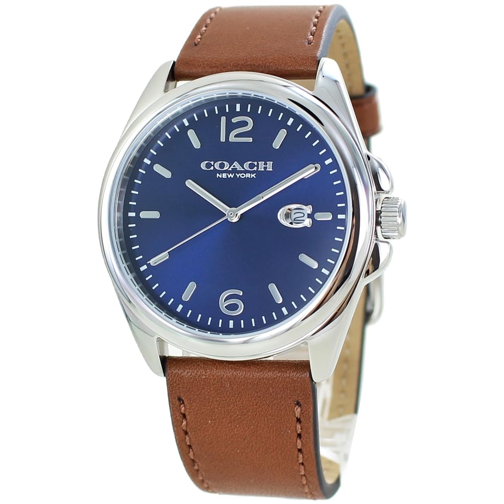 

Watch Greyson Slim Leather Strap Brown 14602585 [Coach] Men s [Item]