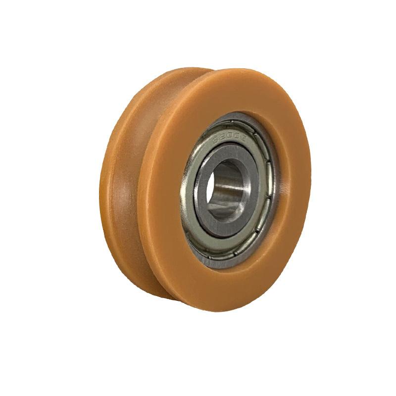 Ruedas de Polea Redonda de Nylon con Ranura en U y Rodamiento de Bolas, Usadas Para Puertas y Ventanas, Polea de Ducha, Puerta Corredera de Cajón Diámetro 23-43 mm