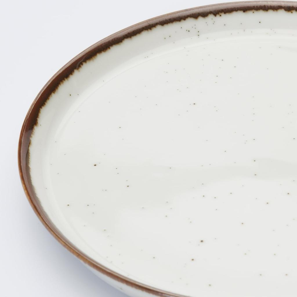 Aito Seisakusho Microwave and Dishwasher Mino Made in Product Number 567044 "Grain" Plate, Safe, Brown, Medium, Approx. 15cm, Ware, Japan,