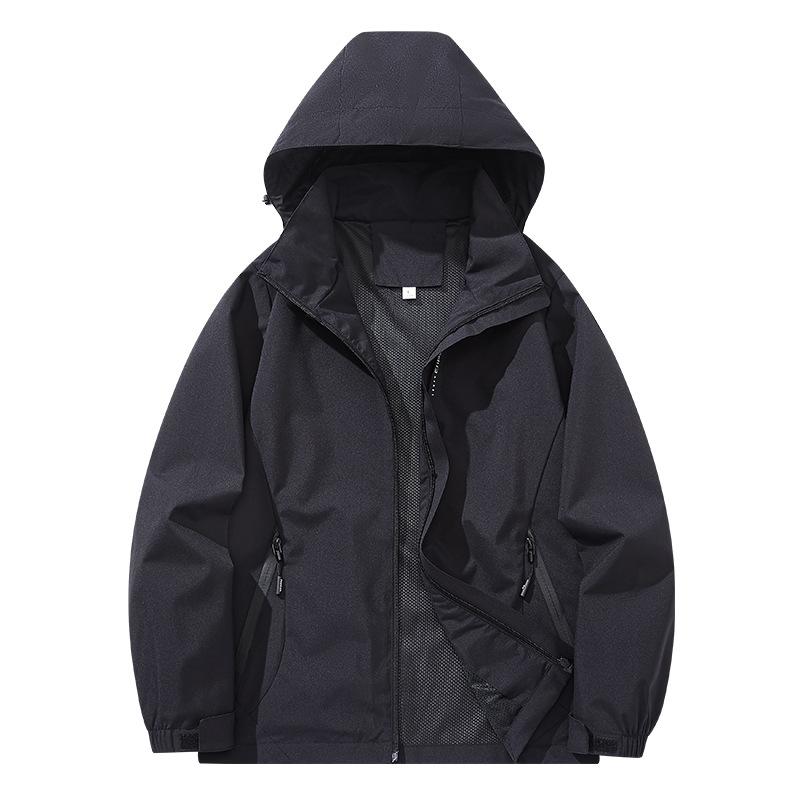 Outdoor Functional Hooded Jacket Couple Travel Mountaineering Camping Jacket Jacket