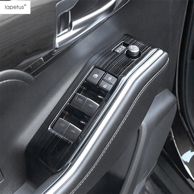 Car Door Armrest Window Glass Lift Switch Panel Control Frame Cover Trim For Toyota Highlander / Kluger  - 2025 Accessories