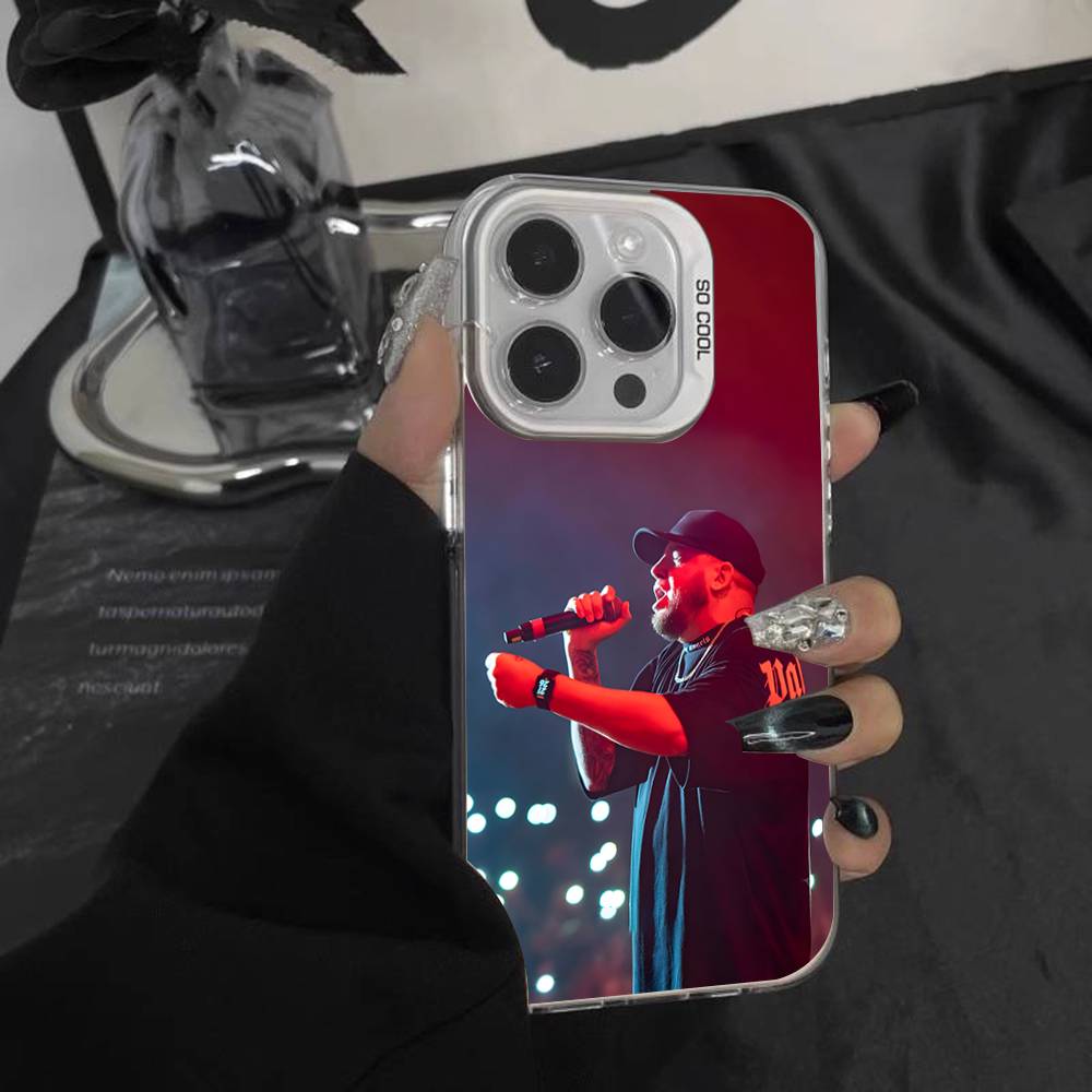 Rapper Maka Aura 2025 Tour Phone Case For iPhone 16,15,14,13,12,11,Pro,XS,Max,Plus,Mini,SE White Candy Matte Shockproof Cover