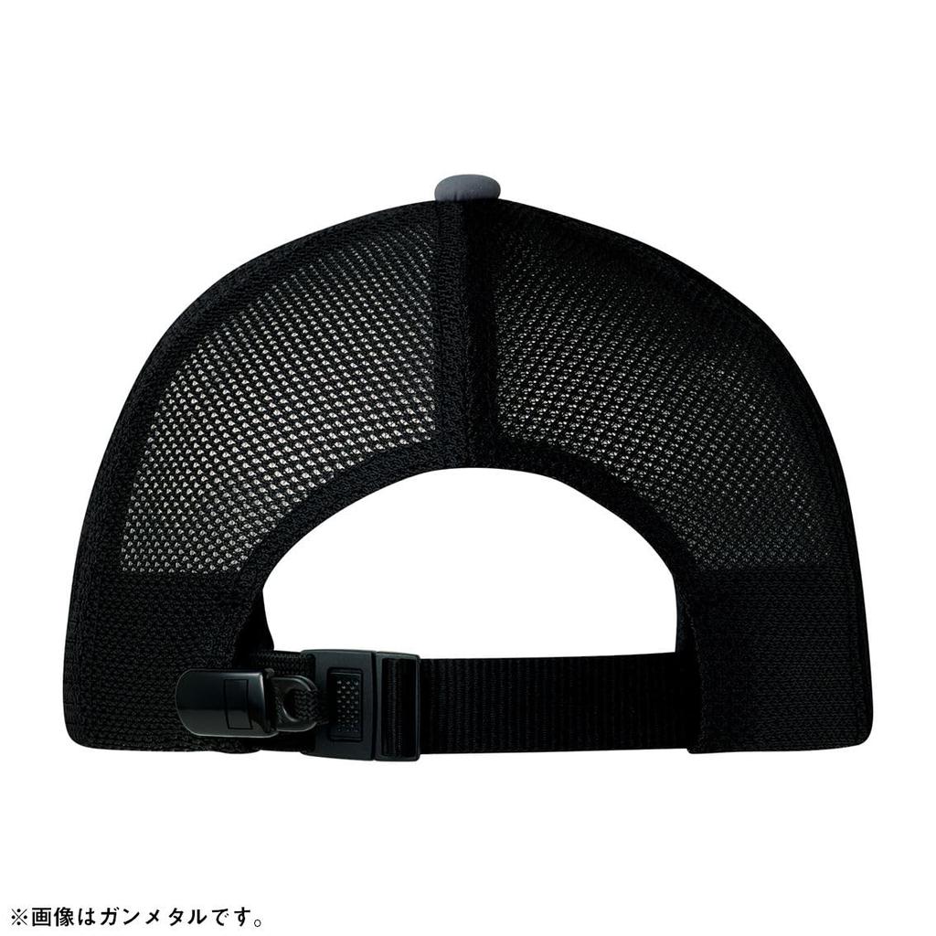 Daiwa DC-3225 Water-Repellent Half Mesh Cap, Black, Free Size