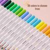Monami Double-Ended Fiber Tip Liner Pen, 39 Colors for Drawing and Outlining