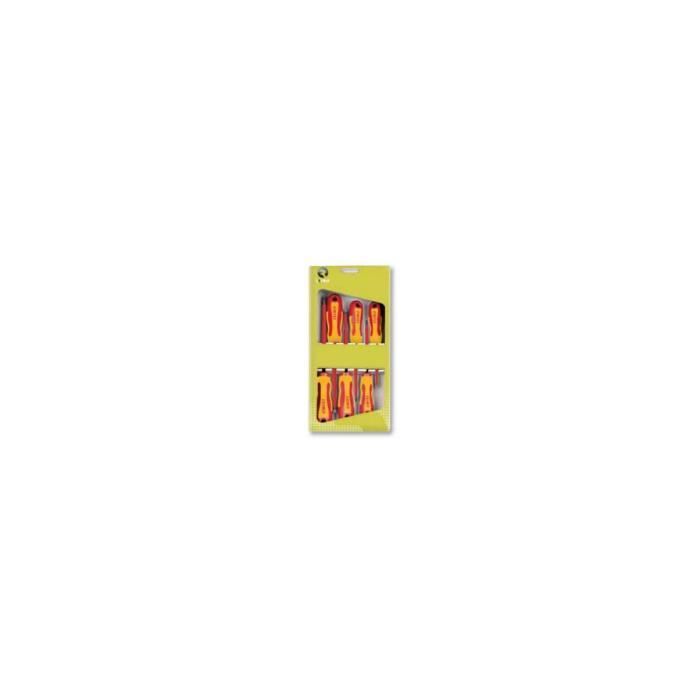 Jeu de tournevis isolés - 6 pièces - Outillage - Tournevis Vissage