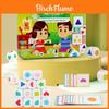 Wooden Fun Dice Toy For Kids Educational Logic And Shape Recognition