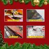 Christmas Background Cloth Santa Claus Breaking Open Paper Garage Door Banner For Living Room Entrance Corridor Window Clings