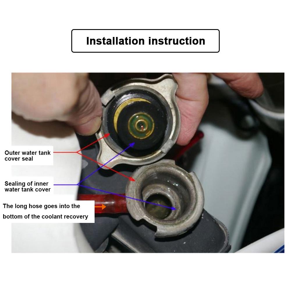 0.9Bar 1.1Bar 1.3 Bar Big or Small Head Thermost Radiator Cap Cover Water Temperature Gauge Cover