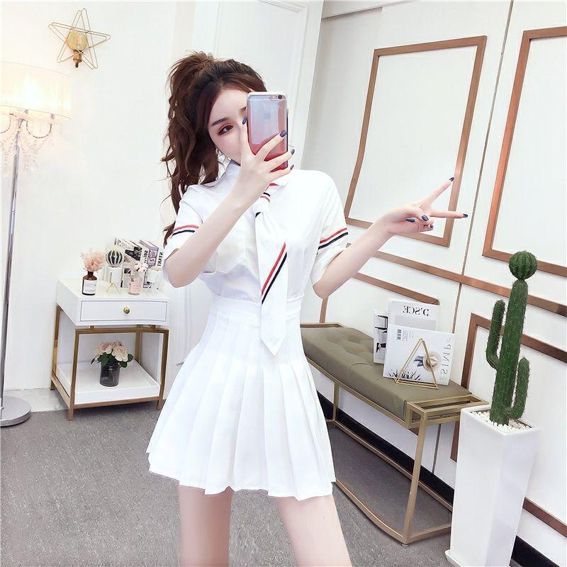 Fustă Mini de Tenis A-line Plisată cu Talie Înaltă pentru Femei Mărimi Mari - Negru