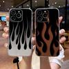 Creative Fashion Flame Phone Case For iPhone 17 16e 16 15 14 13 12 11mini Pro Max X XR XSMAX 8 7 Air Plus Soft Cover