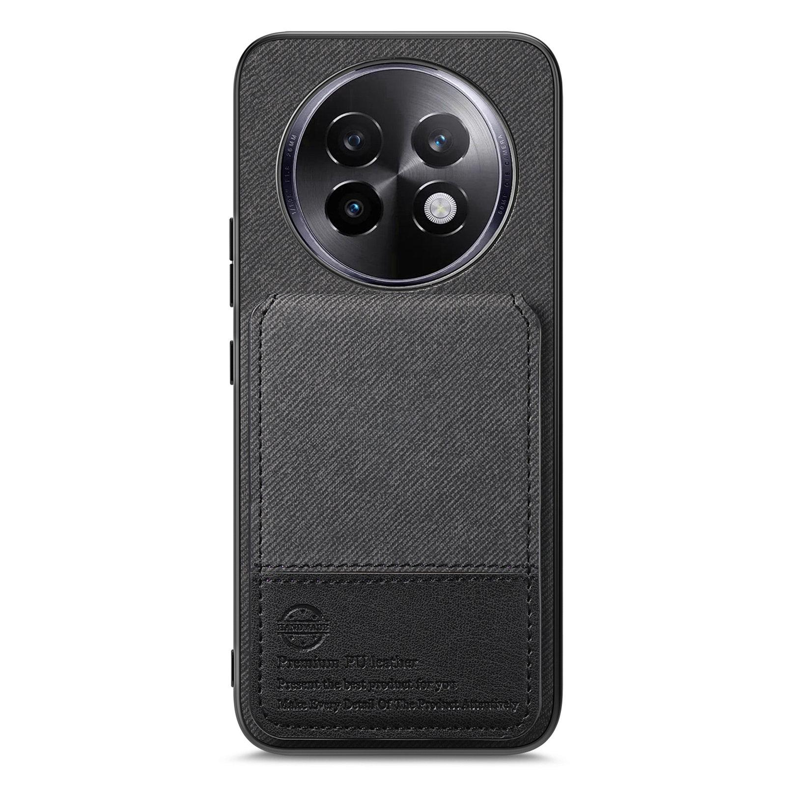 

For Realme 13 Pro 5G (Global) Case Cloth Texture Leather + PC + TPU RFID Blocking Phone Cover with Card Holder G