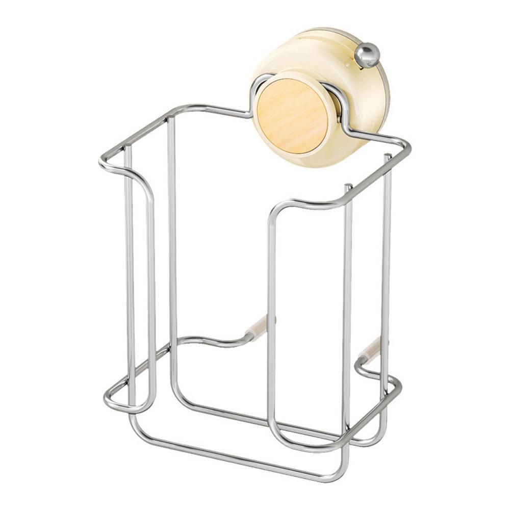 Suction Cup Suction Cup Toilet Paper Rack Punch-Free Wipes Paper Storage Box Wet Tissue Storag бежевый