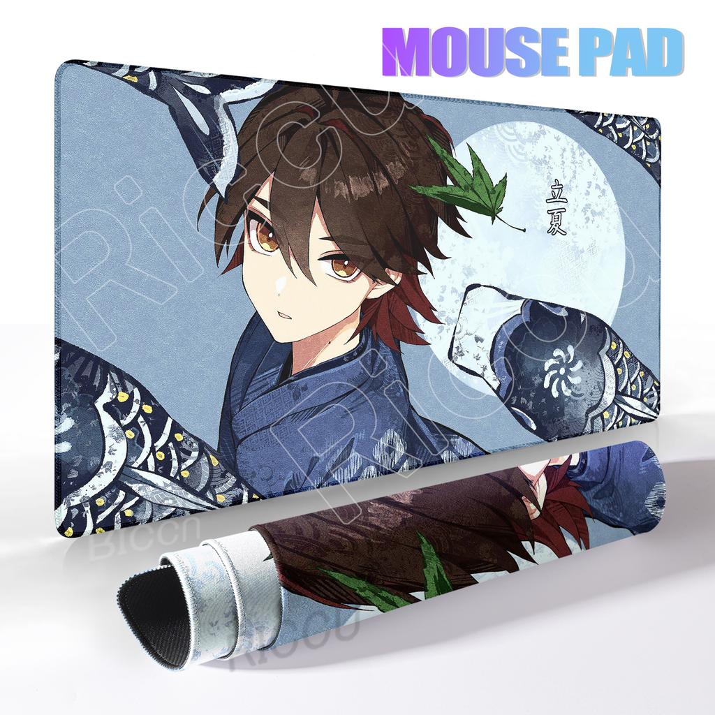 Game Large Mousepad Genshin Impact Mouse Pad Extra Kawaii Computer Keyboard Desk Mat XXL E-Sports Deskmat Gaming Accessories Pad