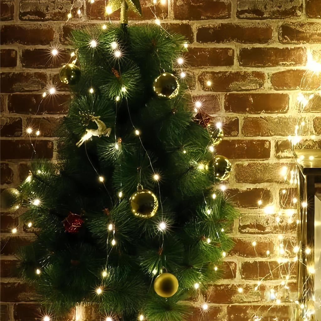 Christmas String Lights LED Twinkle Home Decor Waterfall Christmas Tree Vine Lights For Living Room Party Fences Railings Yard