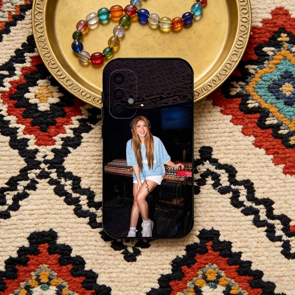 Singer S-Shakira Phone Case For Samsung S25,S24,S23,S22,S21,S20,Plus,Fe,Lite,Others Black Cover