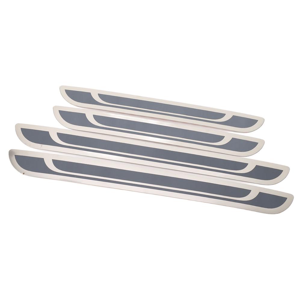 4Pcs Door Sill Cover Guard Stainless Steel Wear Resistant Door Sill Trim Replacement for Peugeot 208 307 308 408 508