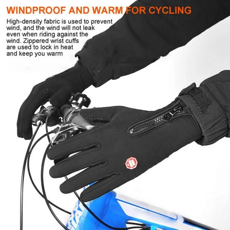 Touchscreen Warm Gloves Outdoor Cycling Driving Motorcycle Waterproof Cold Gloves Windproof Non-Slip Womens Men Winter Ski Glove