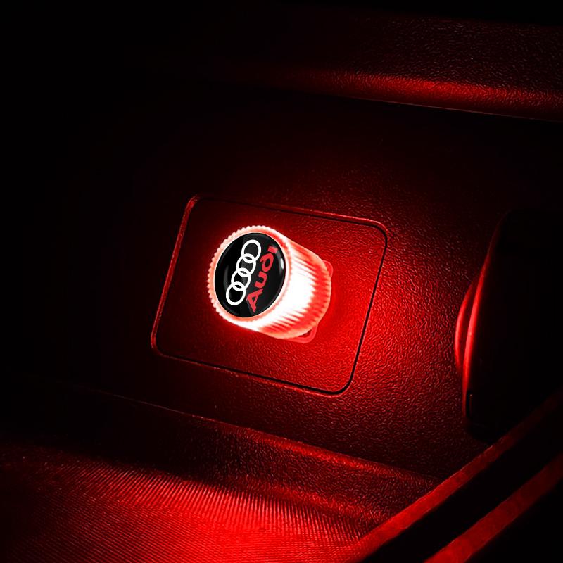 

1Pcs USB Car LED Light Auto Interior Atmosphere Light Car Emblem Styling For Audi B5 B6 B7 B8 B9 A3 8P 8V 8L A5 A6 C6 C5 C7 4F A1 A7 A8 Q2 Q3 Q5 Q7 TT
