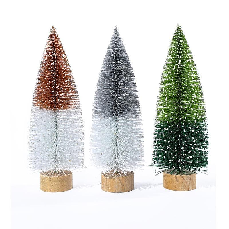 Desktop mini Christmas tree small ornaments scene arrangement shop window table children's gifts Christmas decorations