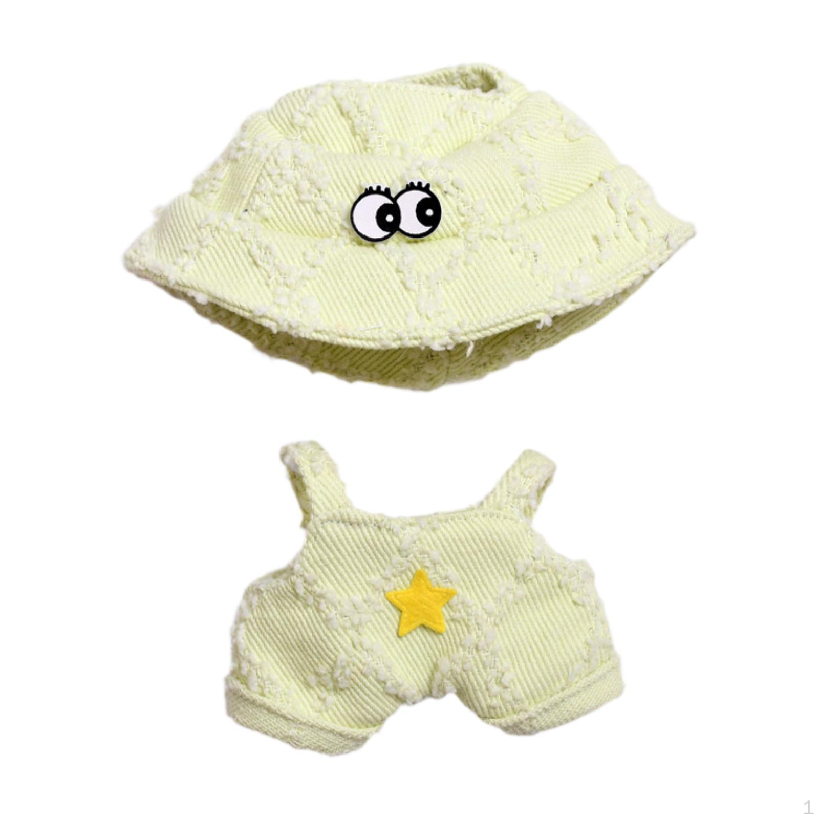 

Комплект одежды для кукол, наряд с головным убором, одежда для кукол ростом 6,69 дюйма зелёный