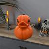 1 pièce Ornement Canard Citrouille d'Halloween Résine Décoration de Bureau Figurines Fête de Bureau Cadeau d'Halloween Accessoires pour la Maison Jardin Féerique