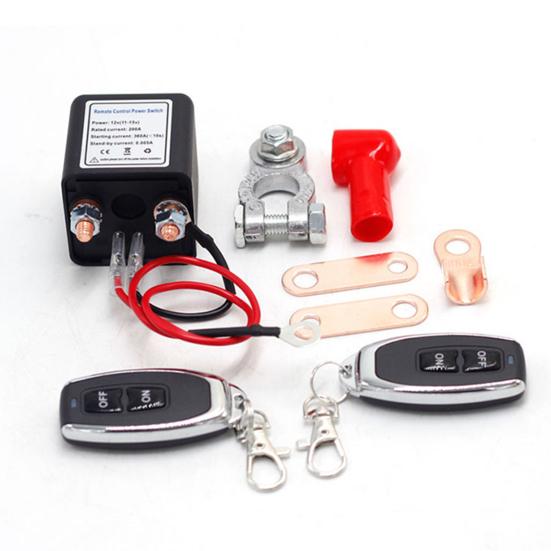 1 Set Wireless Remote Control Battery Relay Switch 30m Remote Engine Start Warm-Up/Cool-Down Anti-Theft