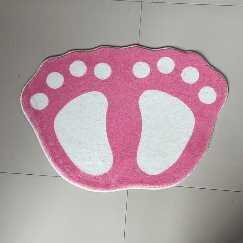 Cute Paw Non-slip Bathroom Entrance Mat - Water Absorbent and Non-slip Foot Rug