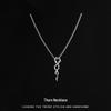Men's Thorn Pendant Necklace: Trendy Hip Hop Minimalist Choker for Boys