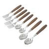 Nitori Cutlery 8-Piece Set Holz Middle Brown