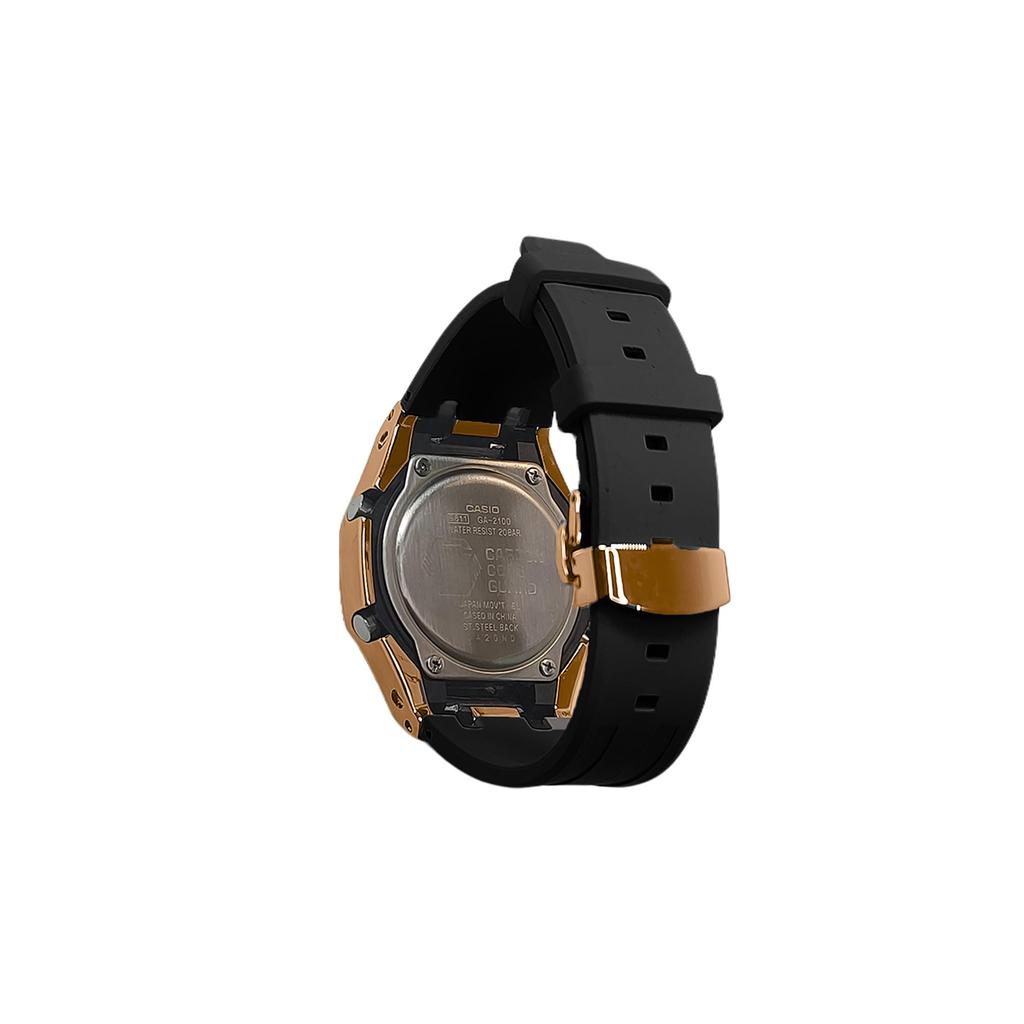 Casio Men Liquid Crystal,Analog Dual Display Series 44mm Black Watch GA-2100-1A1(Watch3--)