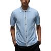 Camicia da Golf a Bottoni in Maglia Sportiva Air 'Light Armory Blue' da Uomo HV1157-440