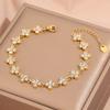 Popular bracelet, titanium steel does not fade, love zircon bracelet, high-end female light luxury niche bracelet, bracelet.
