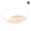 [ZYAS]Gold Leaf Headband Headpiece Crown Tiara Hair Hoop Headdress Goddess Greek Head Jewelry Bride Wedding Hair Accessories