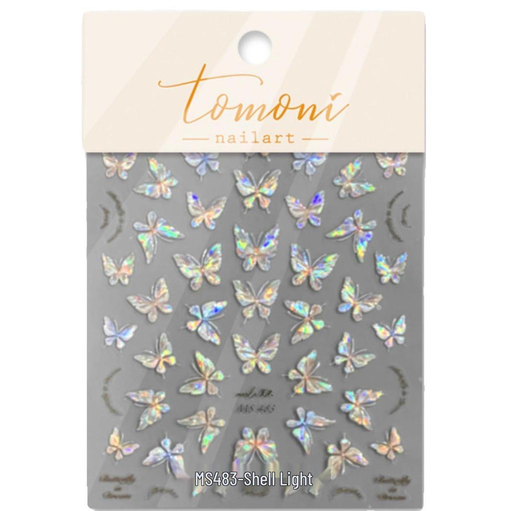 Aurora Butterfly Nail Stickers: Colorful, Pure Desire Decorations