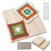 ABBY-1 SET Knitting Blocking Board Crochet Blocking Boards For Knitting With Rod Pins And Needles