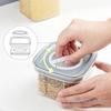 Transparent Household Knob Sealed Jar for Snack Storage with Fresh-Keeping Lid Plastic Kitchen Storage Box