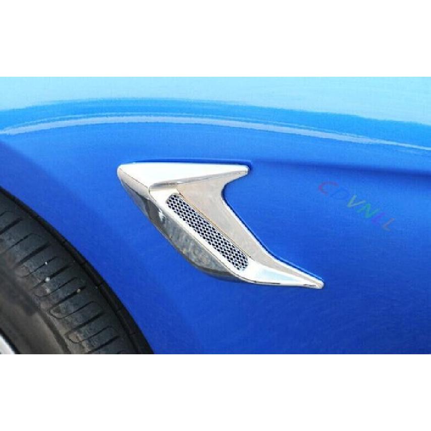 ABS Chrome Car Air Flow Vent Side Decoration Sticker Trim For BMW 5 Series 18-22