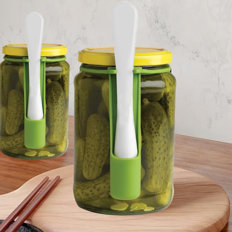 Pickle Grabber Multifunction Fruit Picker Fork Olive Pepper Food Grabber Unique Kitchen Gadgets Pickle Fork with Long Handle