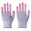 Breathable, Knitted, Protective Gloves, Striped, Anti Slip Gloves, Wear-resistant, Work Gloves, High Elasticity, Nylon Gloves