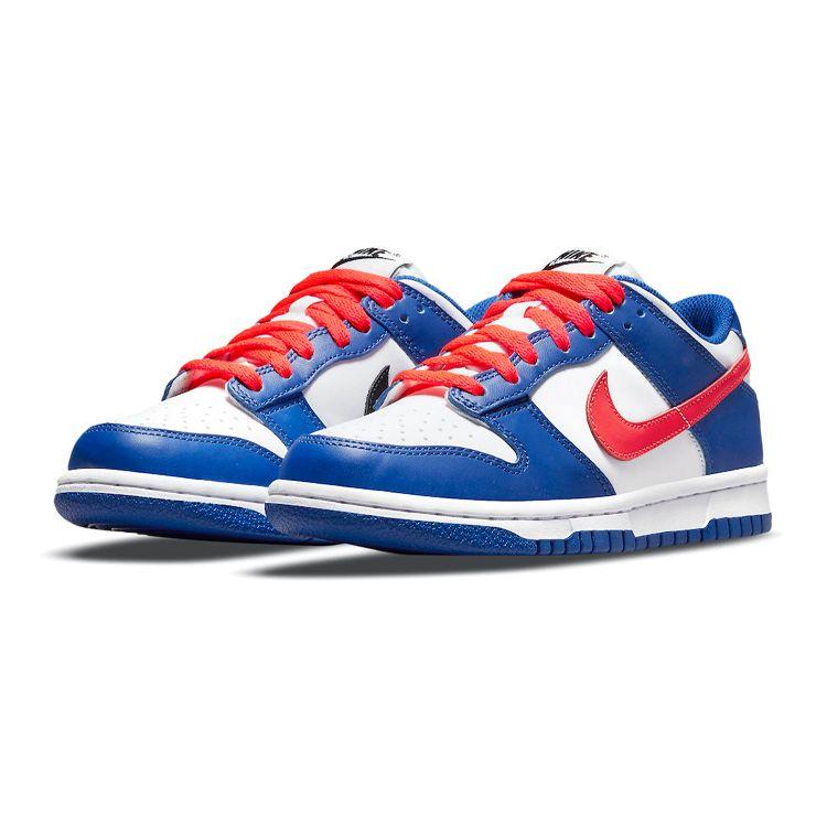 Nike Dunk Low GS Game Royal Crimson Buty Sportowe Dziecięce Niebieskie Białe Czarne CW1590-104