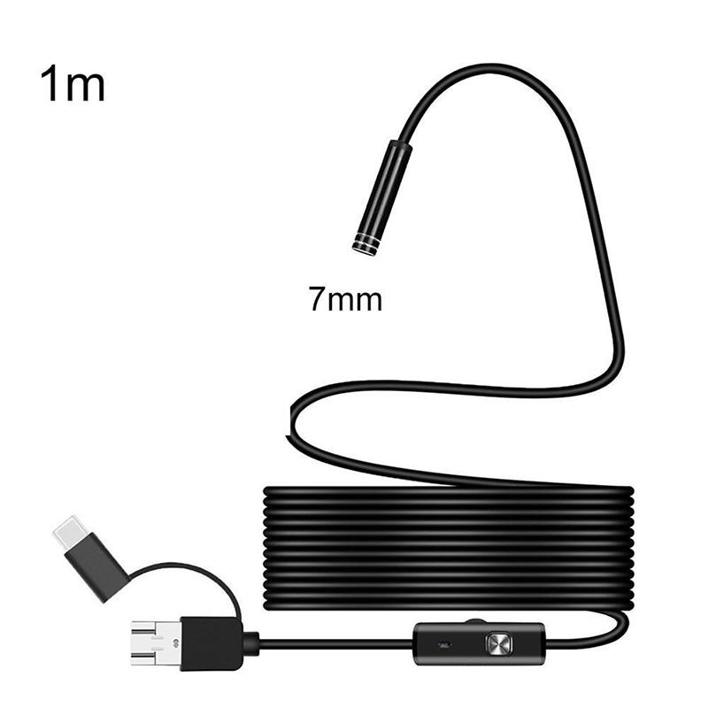 Type C Mini Camera 3 In 1 Automotive Borescope For Android 5.5/7/8mm Sewer Industrial Endoscope Waterproof Piping Endoscopy