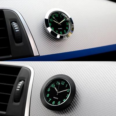 Leuchtende Auto-Gauge-Uhr, Mini-Auto-Entlüftungs-Quarzuhr mit Clip, Auto-Luftauslass-Uhr, Auto-Styling