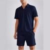New Summer Fashion Casual Polo Short-sleeved Shirt Shorts Two-piece Men's Suit
